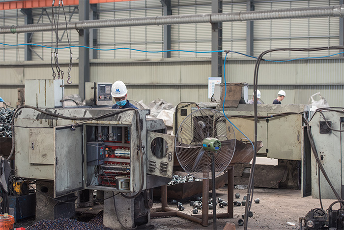 忻州网架配件-锥头加工车间